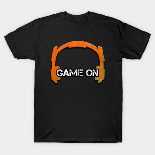 Headphones - Gamer - Graphic Gaming - Video Game Lover - Orange T-Shirt